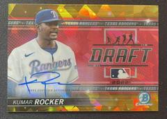 Kumar Rocker [Autograph Gold Atomic] Baseball Cards 2022 Bowman Draft Night Prices