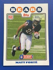 Matt Forte [Silver Holofoil] Football Cards 2008 Topps Kickoff Prices