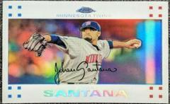 Johan Santana [Refractor] #42 Baseball Cards 2007 Topps Chrome Prices