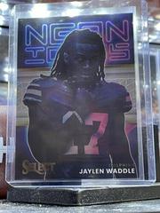 Jaylen Waddle #NI-10 Football Cards 2022 Panini Select Neon Icons Prices