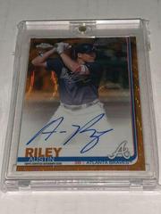 Austin Riley [Orange Refractor] #RA-AR Baseball Cards 2019 Topps Chrome Rookie Autographs Prices