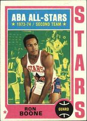 Ron Boone #195 Basketball Cards 1974 Topps Prices