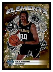 Cody Williams [Gold Refractor] #EG-12 Basketball Cards 2023 Bowman Best University Elements of the Game Prices