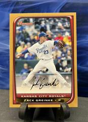 Zack Greinke Baseball Cards 2008 Bowman Prices
