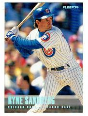 Ryne Sandberg #328 Baseball Cards 1996 Fleer Tiffany Prices