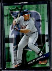 Miguel Cabrera [Green Refractor] #61 Baseball Cards 2015 Bowman's Best Prices
