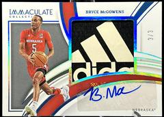 Bryce McGowens [Patch Autograph Brand Logo] #45 Basketball Cards 2022 Panini Immaculate Collection Collegiate Prices