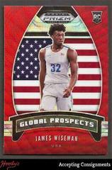James Wiseman [Ruby Wave] Basketball Cards 2020 Panini Prizm Draft Picks Prices