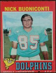 Nick Buoniconti #147 Football Cards 1971 Topps Prices