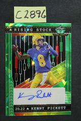 Kenny Pickett [Crystal Green] #RS-KP1 Football Cards 2022 Leaf Valiant Autographs Rising Stock Prices