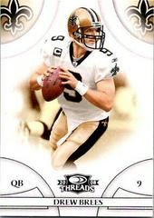 Drew Brees [Silver Holofoil] Football Cards 2008 Panini Donruss Threads Prices