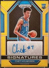 Chet Holmgren [Gold] #RSI-CHE Basketball Cards 2022 Panini Prizm Rookie Signatures Prices