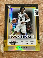 Joshua Primo [Gold] Basketball Cards 2021 Panini Contenders Optic Rookies Prices