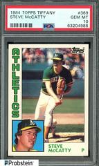 Steve McCatty #369 Baseball Cards 1984 Topps Tiffany Prices