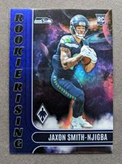 Jaxon Smith Njigba [Blue] #RIS-9 Football Cards 2023 Panini Phoenix Rookie Rising Prices