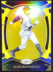 Alex Rodriguez [Holo Gold] #50 Baseball Cards 2021 Panini Chronicles Certified Prices