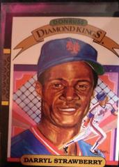 Darryl Strawberry [Diamond Kings] #4 Baseball Cards 1987 Leaf Prices