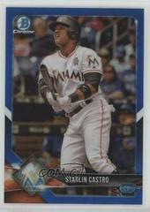 Starlin Castro [Blue Refractor] #5 Baseball Cards 2018 Bowman Chrome Prices