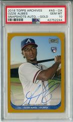 Ozzie Albies [Autograph Gold] #AS-OA Baseball Cards 2018 Topps Archives Snapshots Prices