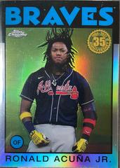 Ronald Acuna Jr. [Refractor] Baseball Cards 2021 Topps Chrome 1986 Prices