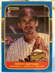 Benito Santiago #55 Baseball Cards 1987 Donruss Highlights Prices