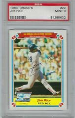 Jim Rice #22 Baseball Cards 1983 Drake's Prices