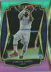 LeBron James [Teal White Pink] #113 Basketball Cards 2020 Panini Select Prices