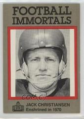 Jack Christiansen #32 Football Cards 1985 Football Immortals Prices