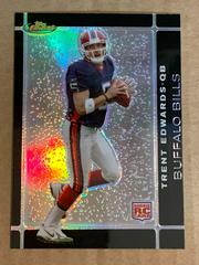 Trent Edwards [Black Refractor] #105 Football Cards 2007 Topps Finest Prices