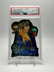 Kobe Bryant [Star Date Die-Cut] #3 Basketball Cards 1997 Skybox E-X2001 Prices
