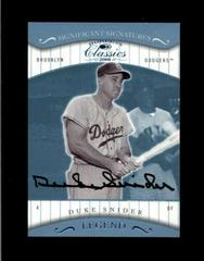 Duke Snider [Significant Signatures] Baseball Cards 2001 Donruss Classics Prices