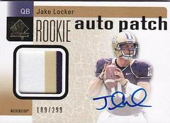 Jake Locker [Autograph Patch] #201 Football Cards 2011 SP Authentic Prices