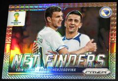 Edin Dzeko [Green Crystal Prizm] #4 Soccer Cards 2014 Panini Prizm World Cup Net Finders Prices