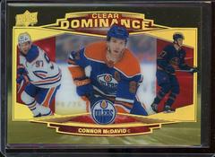 Connor McDavid [Gold Spectrum] Hockey Cards 2022 Upper Deck Clear Dominance Prices