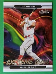 Mike Trout #ET-4 Baseball Cards 2022 Panini Absolute Extreme Team Prices