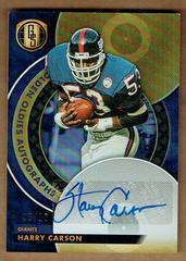 Harry Carson [Sapphire] #GO-HC Football Cards 2023 Panini Gold Standard Golden Oldies Autographs Prices
