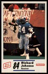 Richard Johnson #8 Football Cards 1990 Lions Police Prices