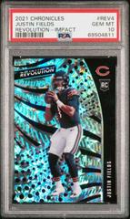 Justin Fields [Impact] #REV-4 Football Cards 2021 Panini Chronicles Revolution Prices