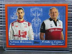 Antonio Giovinazzi, Frederic Vasseur [Orange] #D-10 Racing Cards 2021 Topps Formula 1 Debrief Prices