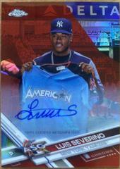 Luis Severino [Autograph Red Refractor] Baseball Cards 2017 Topps Chrome Update Prices