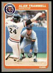 Alan Trammell Baseball Cards 1985 Fleer Prices