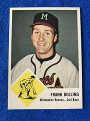 Frank Bolling Baseball Cards 1963 Fleer Prices