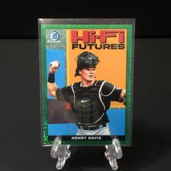 Henry Davis [Green Refractor Mega Box Mojo] #HIFI-17 Baseball Cards 2022 Bowman Hi Fi Futures Prices