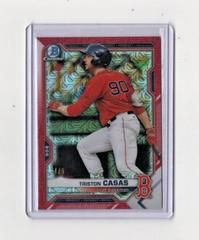 Triston Casas [Red Refractor] #BCP-168 Baseball Cards 2021 Bowman Chrome Prospects Prices