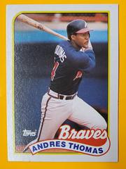 Andres Thomas #523 Baseball Cards 1989 Topps Tiffany Prices