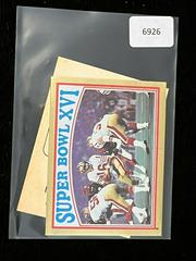 Super Bowl XVI Football Cards 1982 Topps Stickers Prices