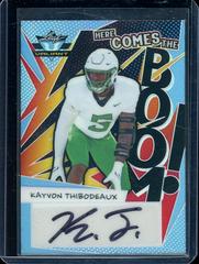 Kayvon Thibodeaux [Platinum Blue] #HB-KT1 Football Cards 2022 Leaf Valiant Autographs Here Comes the Boom Prices