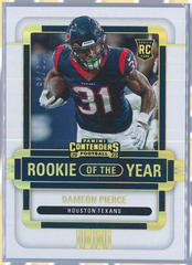 Dameon Pierce [Gold] #ROY-DPI Football Cards 2022 Panini Contenders Rookie of the Year Prices