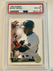 Barry Bonds #9 Baseball Cards 1995 Summit Prices