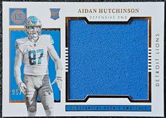 Aidan Hutchinson #SS-11 Football Cards 2022 Panini Encased Substantial Rookie Swatches Prices